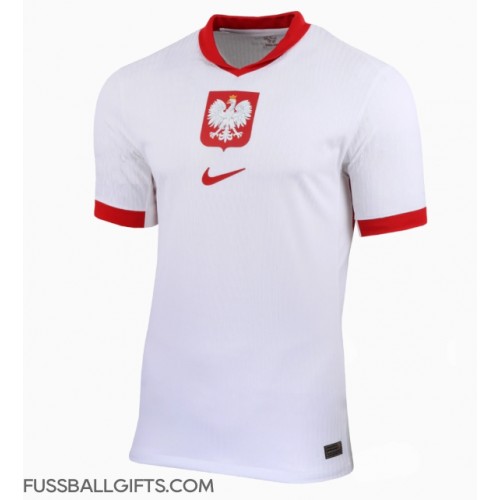 Polen Fußballbekleidung Heimtrikot EM 2024 Kurzarm